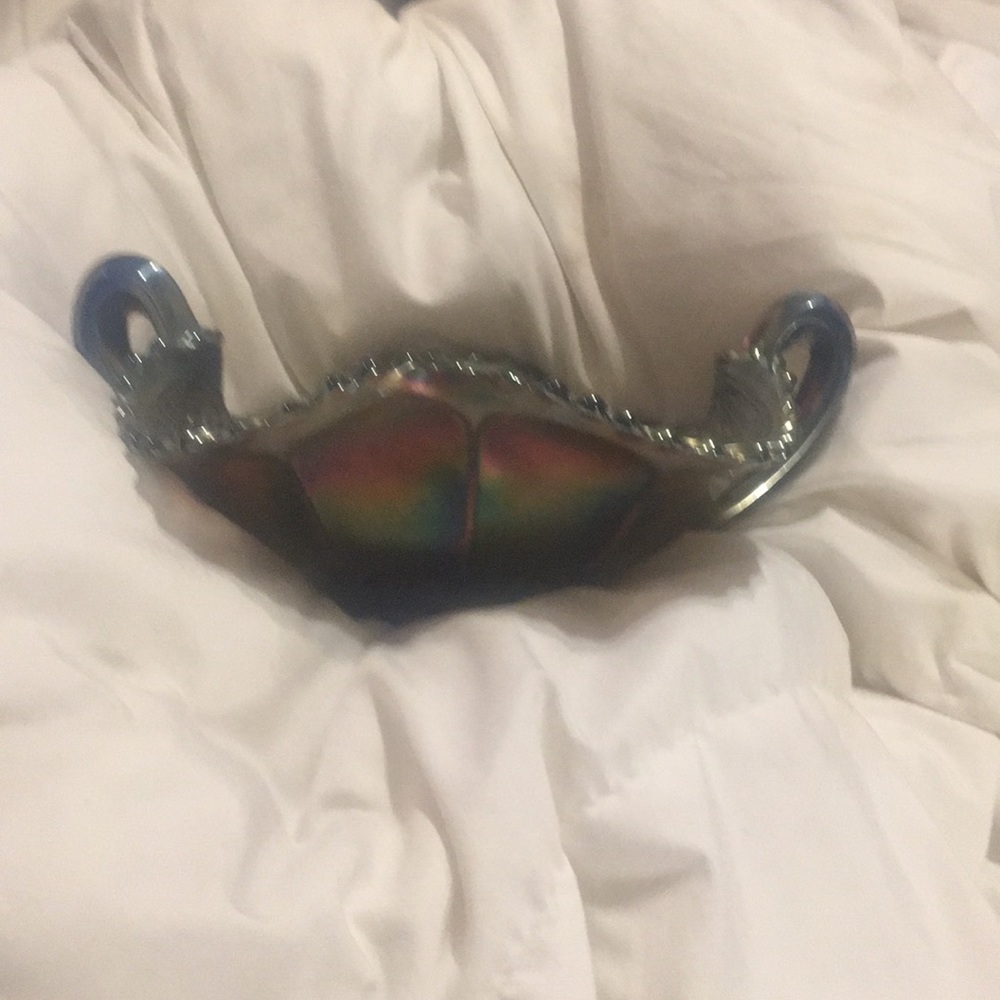 Fenton carnival Persian medallion cobalt blue